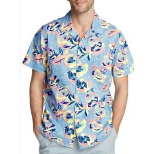 Nautica Blue Sail Men's Shirt- Large- classic fit, stretch,summer, button down‎